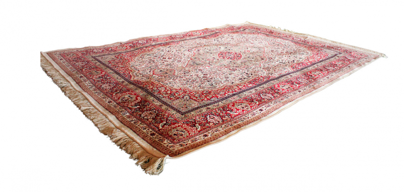 Alfombra étnica roja