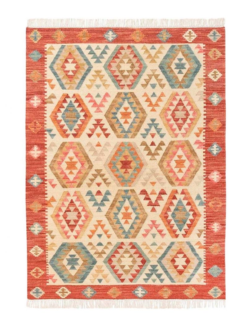 Alfombra kilim naranja