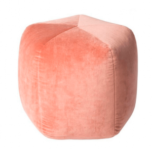 Puf terciopelo rosa