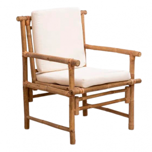 Sillón al natural 1 plaza con cojín